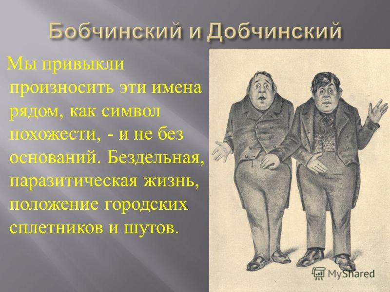 По каким приметам бобчинский и добчинский опознали ревизора