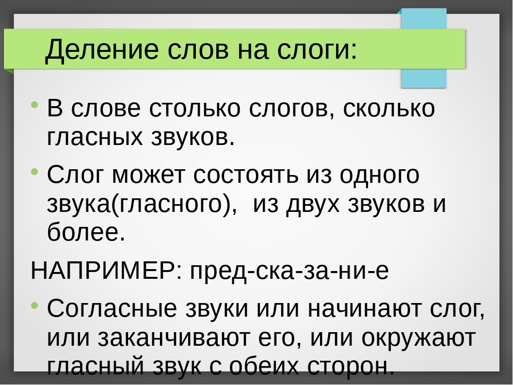 Правила разделения на слоги. что такое слог, какие есть их виды, как делить слова на слоги