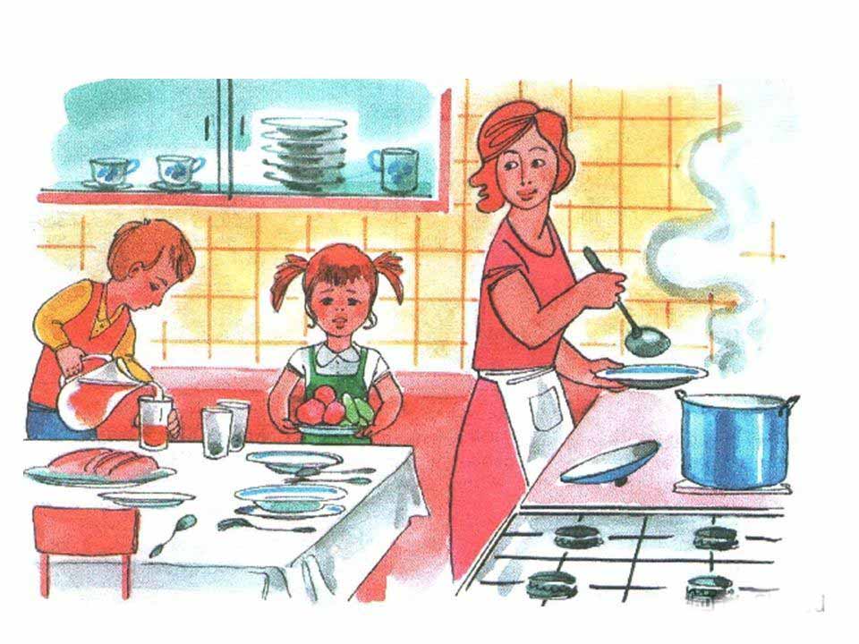 Сочинение как мама готовит (суп и пирог)