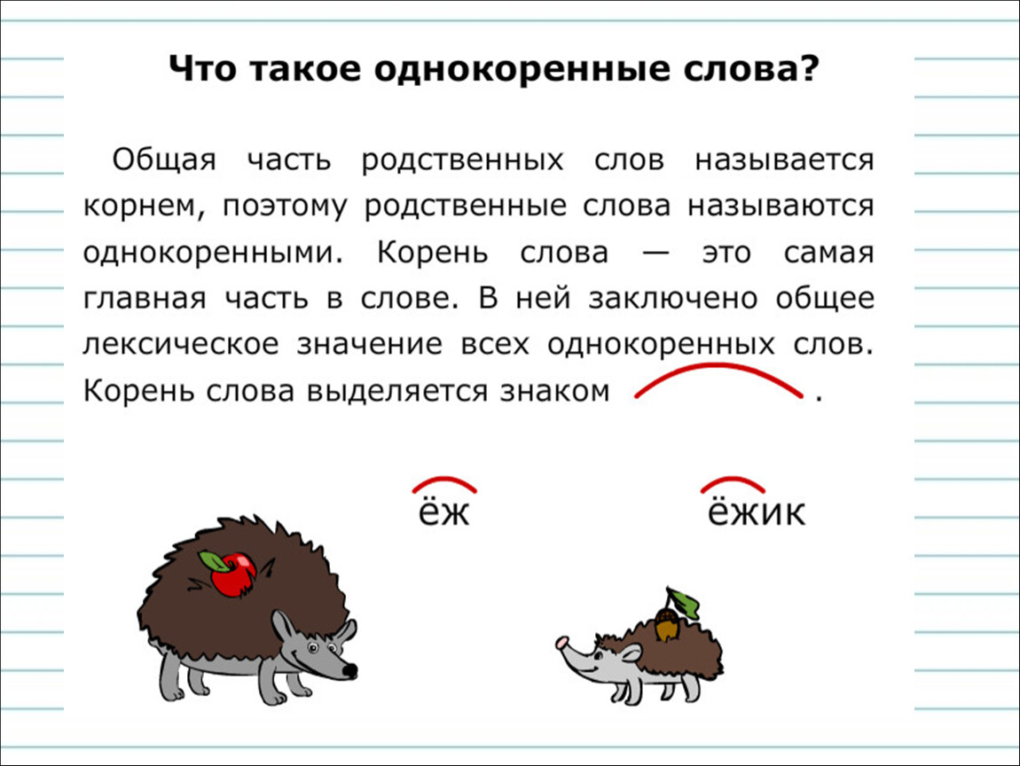 Словарь однокоренных слов.