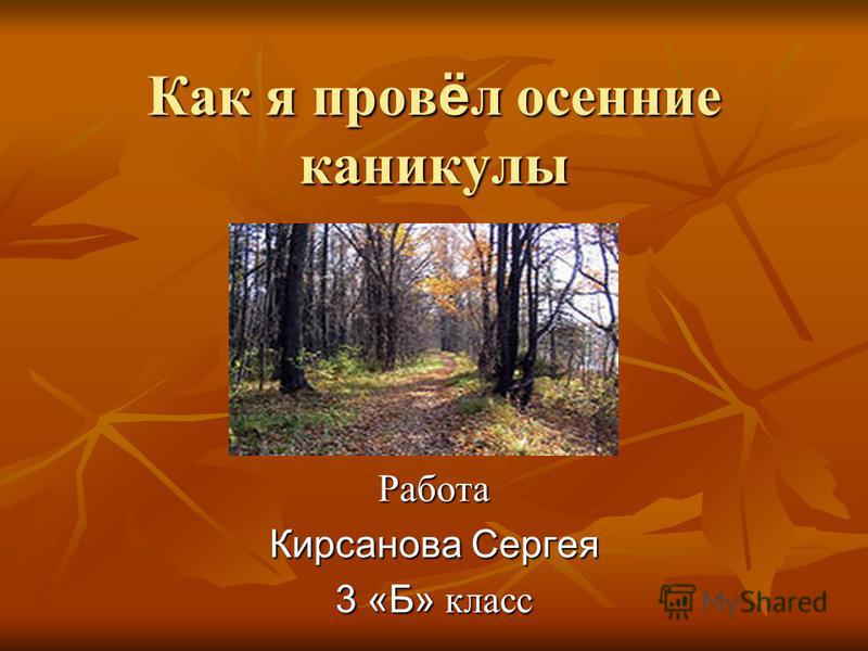 Мой лучший отдых эссе