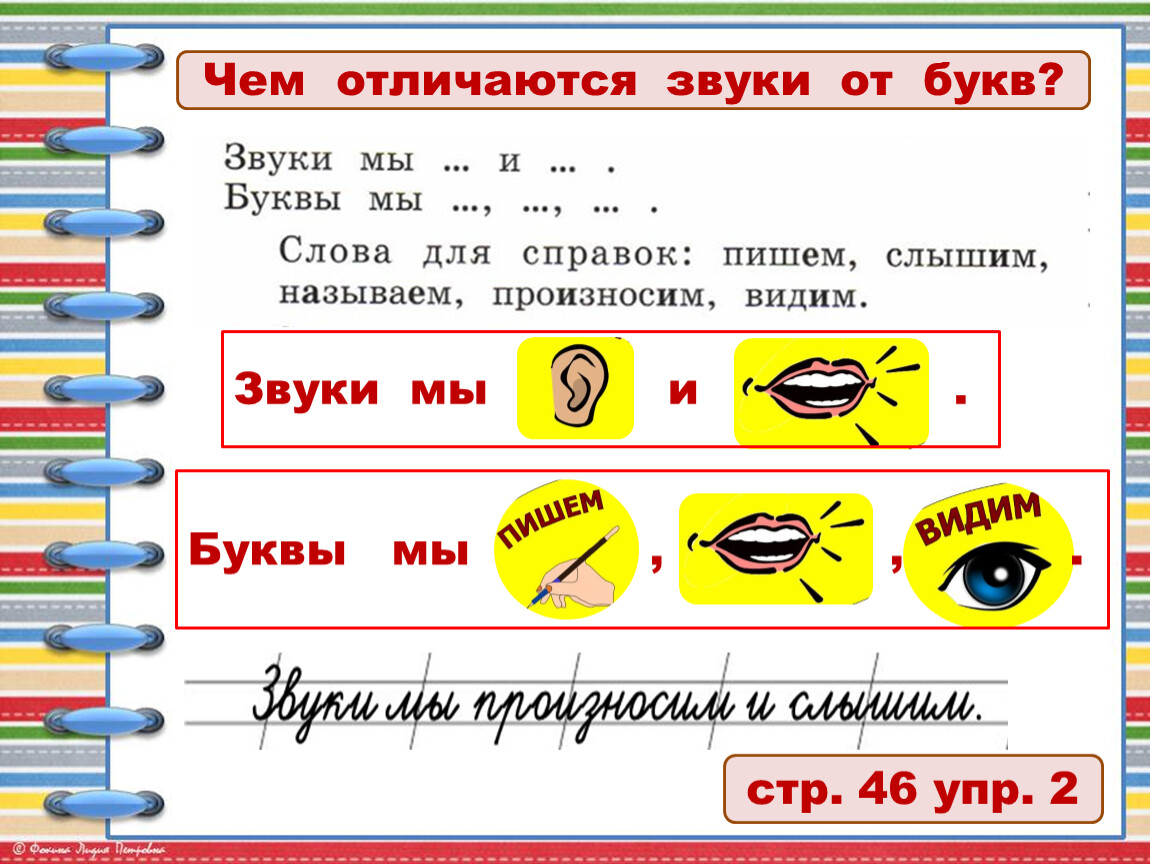 Звуки и буквы | учим русский язык